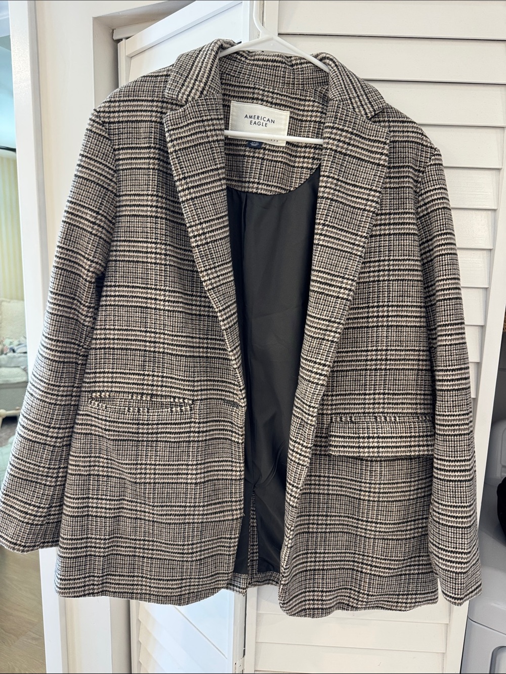 American Eagle Outfitters Plaid Blazer Jacket